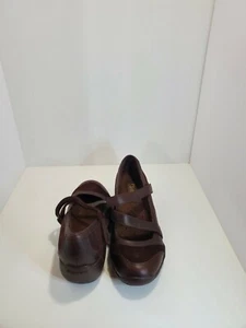Skechers Mary Janes Clogs Shoes Heels Womens Brown Suede Leather 6.5 Casual - Picture 1 of 8