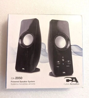 Cyber Acoustics CA-2050 Powered Speaker System for Computers, Tablets, Headphone - Image 1 of 4