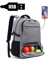 COOLBELL 17.3 Inches Laptop Backpack & Lunch Backpack with USB⭐️⭐️⭐️⭐️⭐️