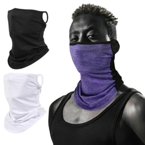Bandana Cuello Polaina Pasamontañas Mascarilla Bufanda Secado Rápido Media Máscara con Orejeras - Imagen 1 de 24