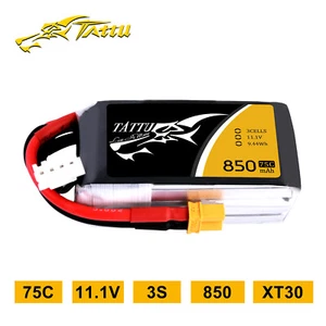 Tattu 850mAh 11.1V 75C 3S RC Remote Control Lipo Battery With XT30 Plug For FPV - Picture 1 of 6