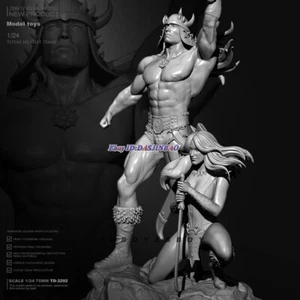 Barbarian Warrior Woman 1/24 Unpainted Resin Figure Model Kit Unassembled GK - Picture 1 of 4