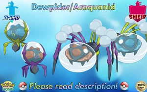 ⚔️Shiny Non-shiny Dewpider Araquanid 6IV🛡️Pokémon Sword Shield INICIO (💯Legal) - Imagen 1 de 21