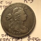 1803 DRAPED BUST LARGE CENT S-256 R-3 SMALL DATE  FRACTION LATE DIE STATE CUD