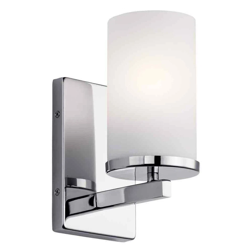 Kichler 45495CH Crosby 100w 1 Light Wall Sconce Chrome
