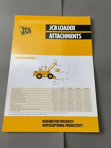 JCB Loader Attachments Brochure - Picture 1 of 2