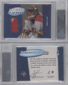 2003 ITG Ultimate Memorabilia 4th Edition /50 Roberto Luongo BGS Authentic HOF
