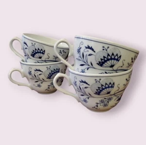 Vintage Form Marienbad Ingres weiß Kaffee-/Teetassen 4er Set Blumen Blumen - Bild 1 von 7