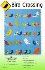 Trapunta Bird Crossing modello 36 x 45 applique da parete cuscino coperta adatto ai rottami - Foto 1 di 3