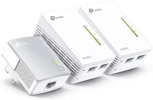 TP-Link TL-WPA4220 TKIT 2-Port Powerline Adapter WiFi Starter Kit UK Plug - Afbeelding 1 van 1