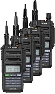 Radios bidireccionales Baofeng UV-9R PRO walkie-talkies de doble banda con accesorios de micrófono x 4 - Imagen 1 de 13