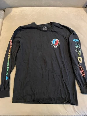 Camiseta Teton Gravity Research - Larry Luk - Grateful Dead - Manga Larga - Grande Foto 1 de 4