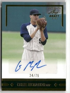 Leaf Ultimate Chris McMahon 1991 2020 dorado #/75 RC automático ☘️137 - Imagen 1 de 2