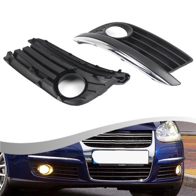 Front Bumper Replacement Fog Light Grille Front Bumper Trim Direct Replacement - Image 1 of 4