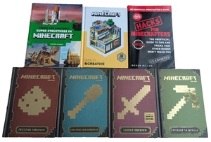 Selection of 7 various Minecraft Books Super Structures Hacks Redstone Combat - Picture 1 of 12