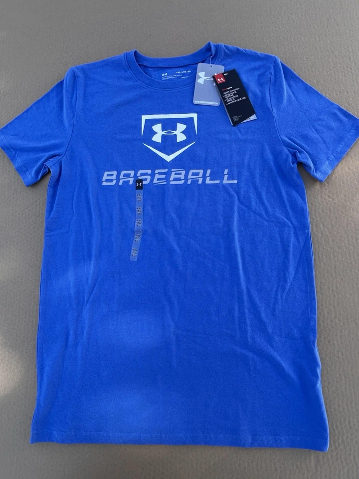 2 Under Armour Youth Kids Boys Short Sleeve T-shirt Size Large