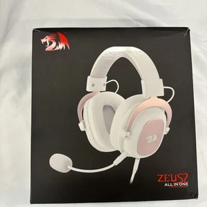 Cuffie da gioco Redragon H510 Zeus 2 All In One rosa scatola aperta - Foto 1 di 7