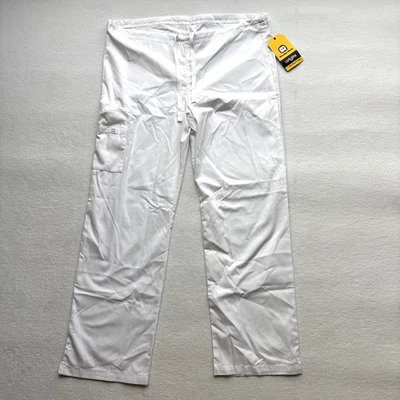 Pantalón Médico WonderWink Hombre Mujer Mediano Origins 5036 Sierra Carga Blanco Nuevo con Etiquetas Foto 1 de 4