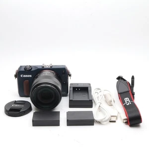 【Near Mint】Canon EOS M Navy 18.0MP Digitalkamera mit EF-M 18-55mm aus Japan - Bild 1 von 16