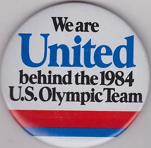 "PINBACK DE COLECCIÓN 3" #21-002 - OLÍMPICOS - 1984 EE. UU. EQUIPO - UNITED AIRLINES - Imagen 1 de 1