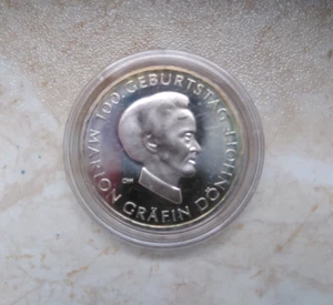 10 EURO Silbermünze 2009, Marion Gräfin von Dönhoff - Bild 1 von 2