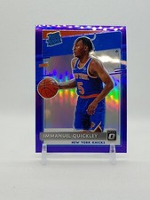 2020/21 Donruss Optic Immanuel Quickley #175 Rated Rookie Purple Prizm Card RC