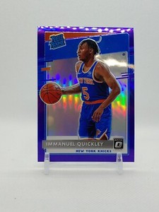 2020/21 Donruss Optic Immanuel Quickley #175 Rated Rookie Purple Prizm Card RC