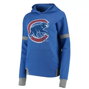 Majestic Threads Chicago Cubs Iconic Fleece Women Hoodie - Medium - Picture 1 of 6