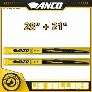 For ANCO Wiper Blades - 32-280 32-210 Matched Set of 2 Wipers 28"+21"