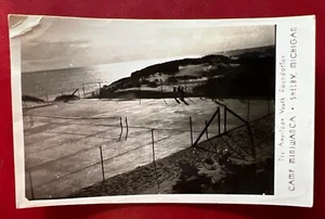 RPPC c1944 Camp Miniwanca, American Youth Found. Shelby, Mich. Vintage Postcard - Picture 1 of 2