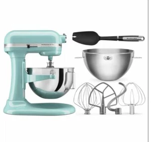 KitchenAid 5,5 cuartos de galón tazón elevador soporte mezclador paquete azul aguamarina - Imagen 1 de 3