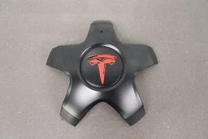 2021 Tesla Model S Plaid Matte Black Center Cap (1) OEM - Picture 1 of 18