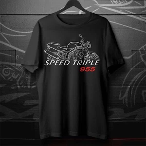 Triumph Speed Triple 955 955i T-Shirt, Motorcycle Tee Shirt for Riders - Picture 1 of 6