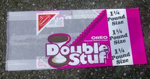 RARO envoltorios de bolsas NABISCO DOUBLE STUF OREO vintage años 70 ENVASES DE ALIMENTOS ANTIGUOS - Imagen 1 de 1