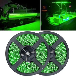Marine LED Lights for Boats, Deck, Interior Lights 12VDC 10m (32.8ft), Green - Zdjęcie 1 z 7
