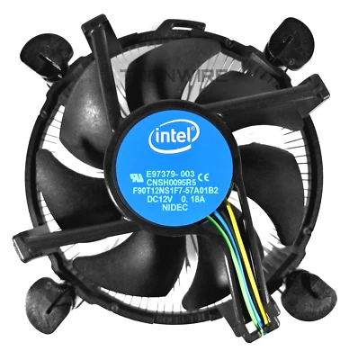 Intel i3 i5 i7 i9 Socket 1200 1151 1150 1155 1156 4-Pin PWM CPU Cooler 0.18A - Image 1 of 4