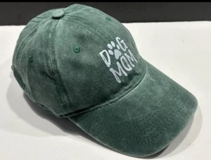 Dog Mom Baseball Hat Cap - Adjustable Green - Brand New - Dog Lover 100% Cotton - Picture 1 of 6