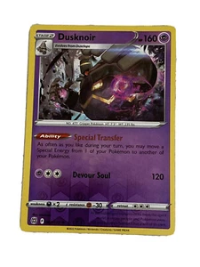 Tarjeta Pokémon Dusknior 062/172 Rara Holograma Inverso Lámina Brillante Estrellas Brillantes LP - Imagen 1 de 4