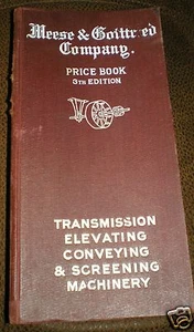 Meese & Gottfried Company Price Book 8th Edition 1913 446 Pages Nice - Picture 1 of 12
