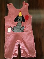 Funtasia Too 9M 12M Reversible Dog Race Car Longall Romper Birthday Red Check 