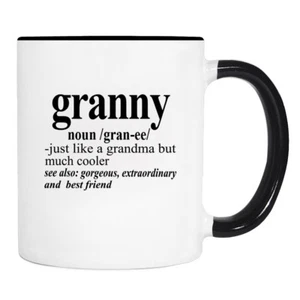 Oma Substantiv - 11 Unzen Tasse - Oma Geschenk - Oma Tasse - Schwangerschaft enthüllen - Bild 1 von 2