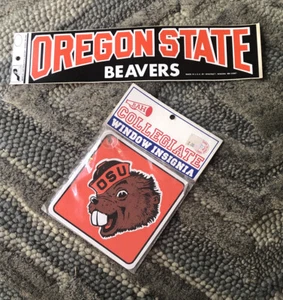 Oregon State Bumper Sticker & Vintage Logo Window Insignia (1973-1996) - Bild 1 von 4
