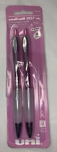 Signo 207 Retractable Gel Pen, Black Ink, 0.7mm, 2/Pack - Picture 1 of 2