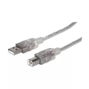 manhattan USB 2.0-A Male to USB 2.0-B Male Hi-Speed 10 Ft. Cable - Picture 1 of 3