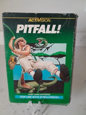 Pitfall 1982 Activision Intellivision Art Box Only Vintage  - Image 1 of 3