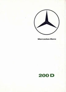 Catalogue brochure Mercedes 200 D W110 12/1965 France - Picture 1 of 2