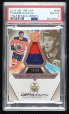 2019 Upper Deck The Cup Tri Laterals Jerseys Patch 18/33 Connor McDavid PSA 8