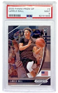 2020 Panini Prizm DP LaMelo Ball RC Rookie #3 NBA Hornets PSA 9 - Bild 1 von 2