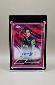 Zhou Guanyu 1/1 Padparadscha Autograph 2024 Topps Chrome Formula 1 Sapphire - Bild 1 von 5