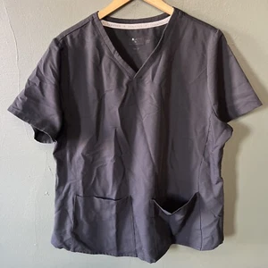 Fabletics Women's Method 2-Pocket Short Sleeve Scrub Top Black XXL/1X - Picture 1 of 4